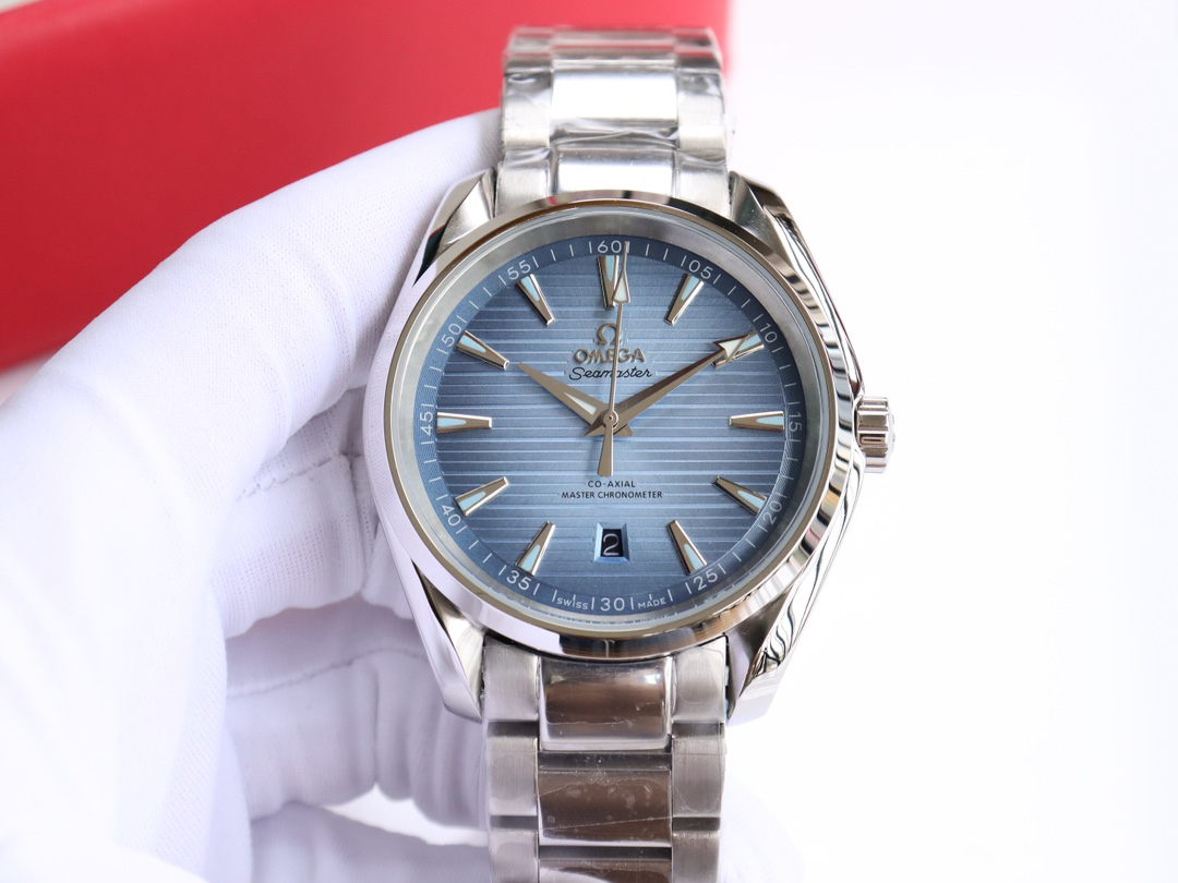 オメガ「Omega」Seamaste﻿r Aqua Terra 150﻿M - Summer Blue 41 mm