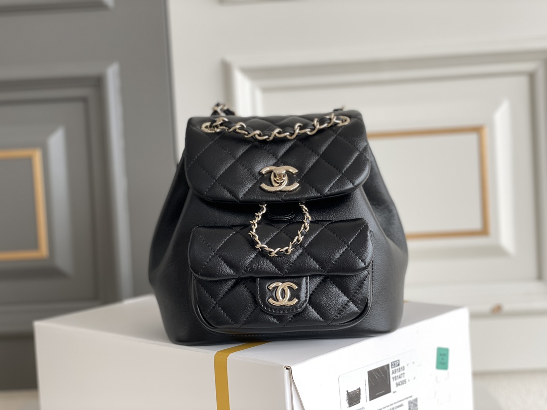 シャネル「Chanel」DUMA チェーンショルダーバッグ スモール レザー