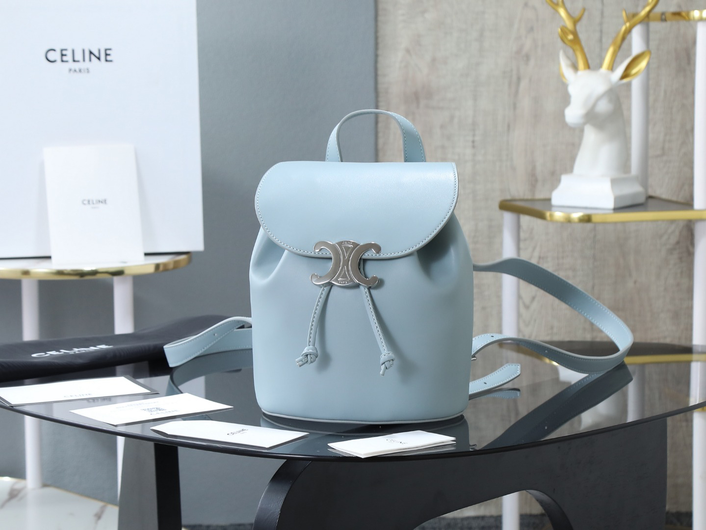 セリーヌ「Celine」BONNIE スムースレザー バックパック