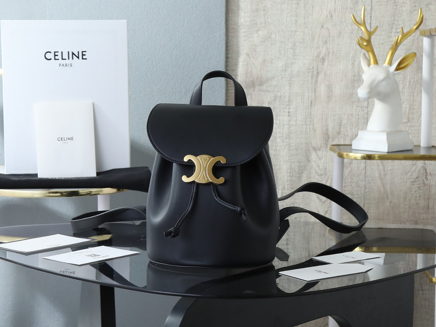 セリーヌ「Celine」BONNIE スムースレザー バックパック