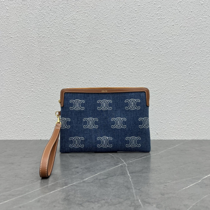 セリーヌ「Celine」CLASSIC FLAP レザー クラッチバッグ