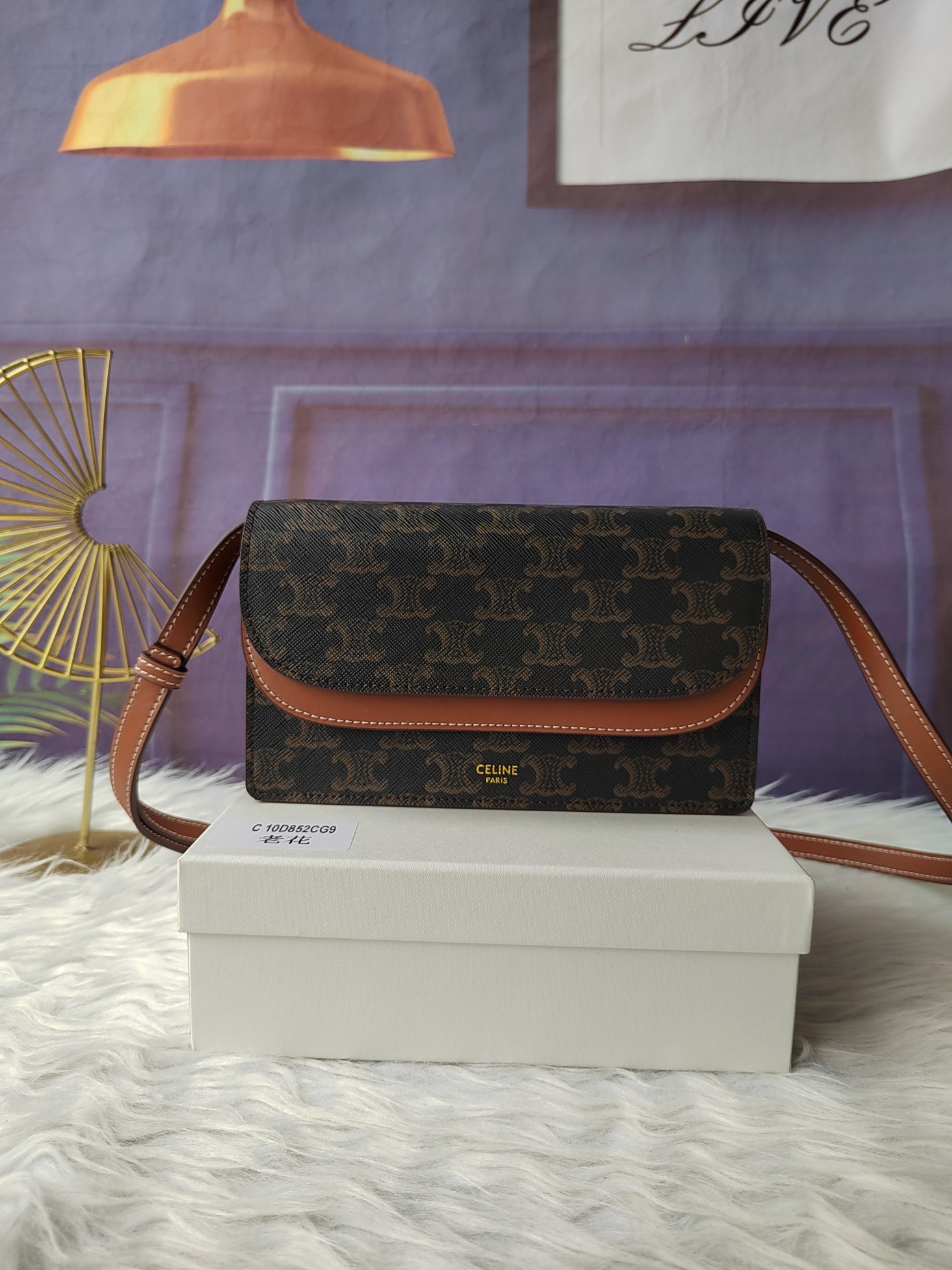 セリーヌ「Celine」老花のミニバッグです