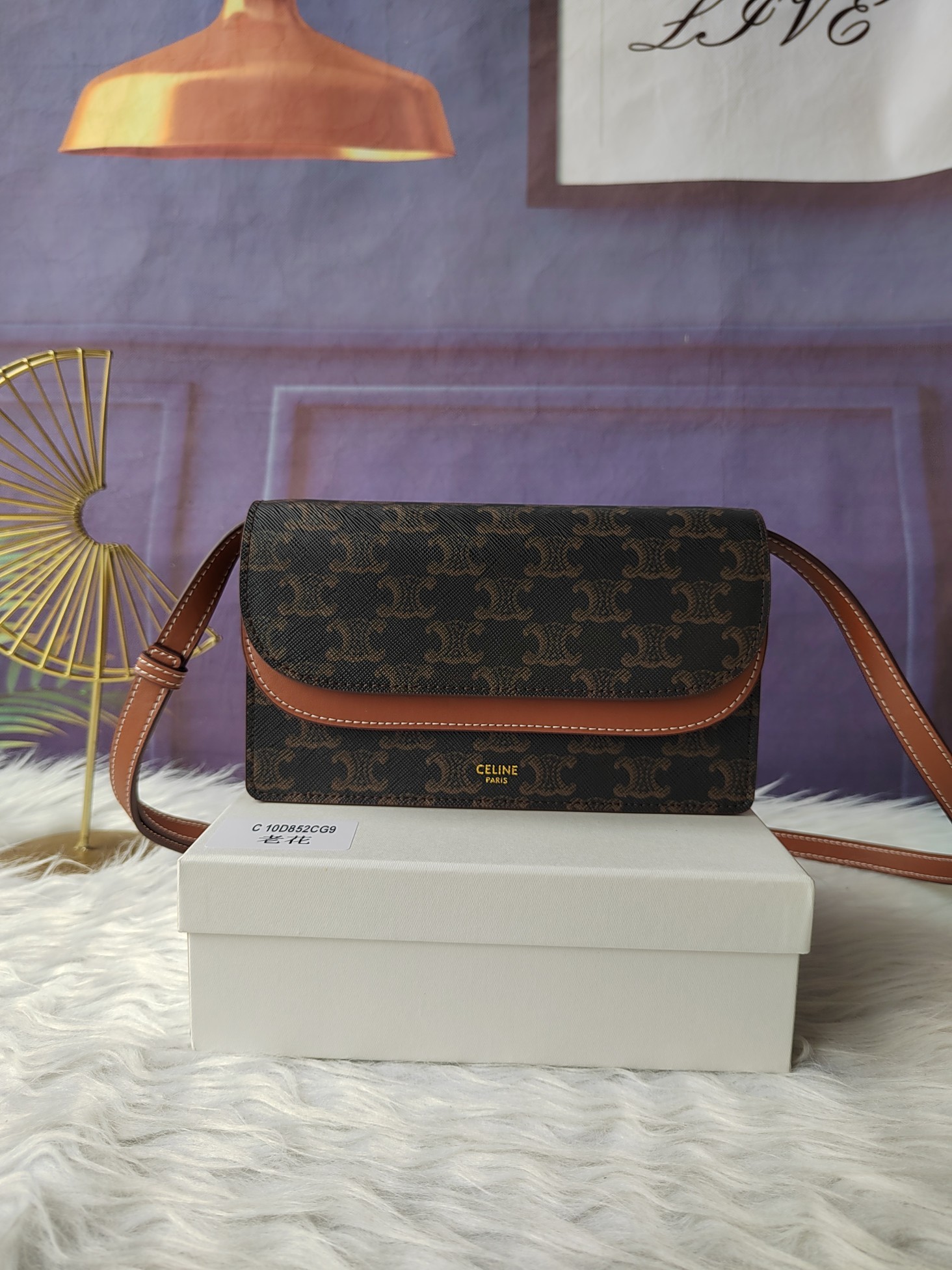 セリーヌ「Celine」老花のミニバッグです