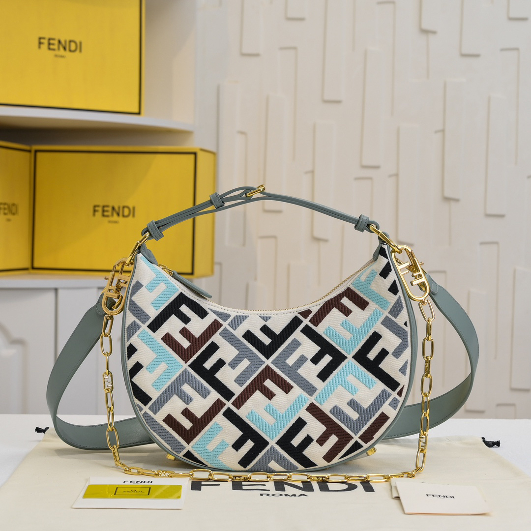 フェンディ「Fendi」Fendigraphy スモール ホボバッグ
