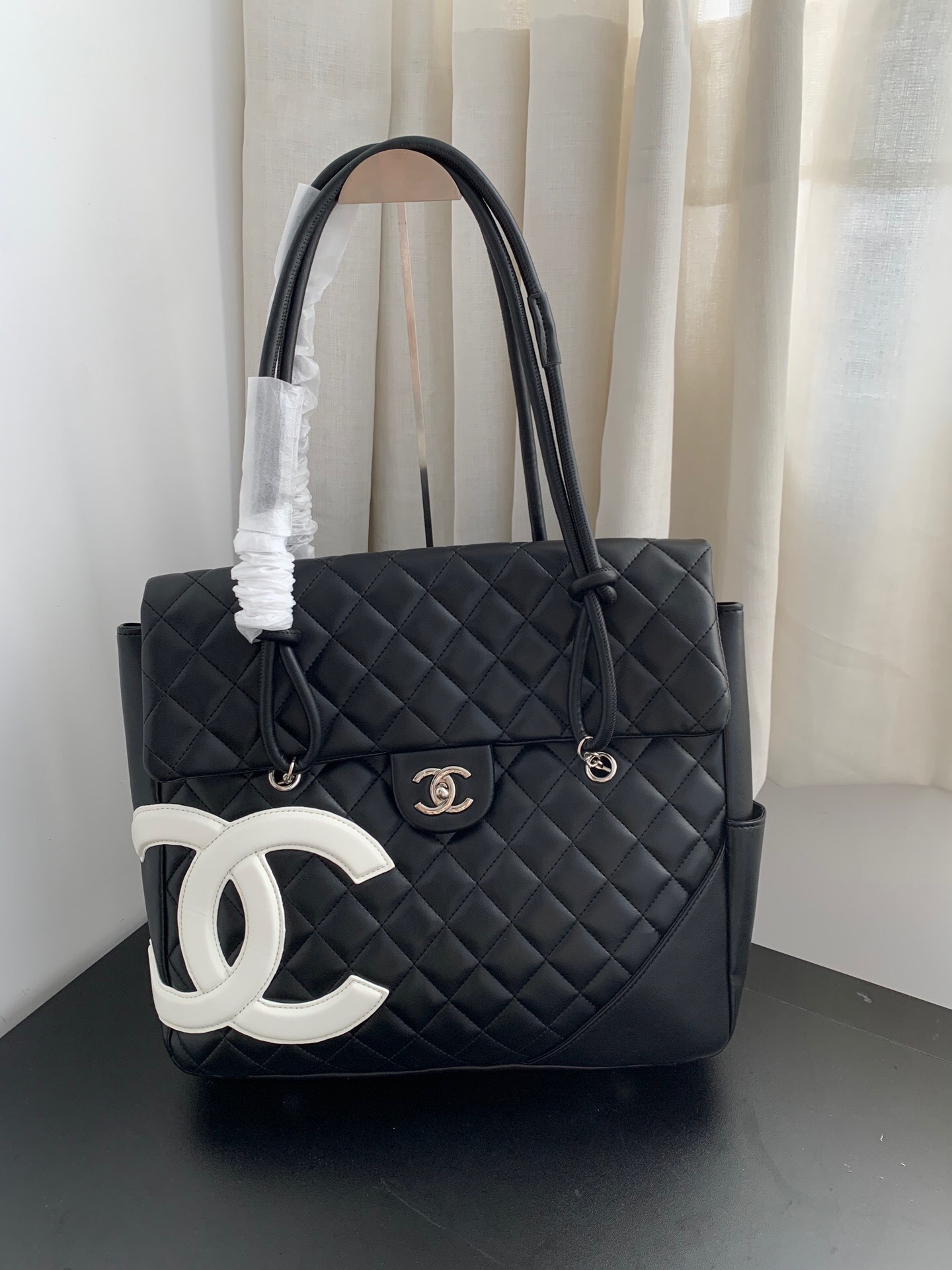 シャネル「Chanel」ヴィンテージ カンボン ショルダーバッグ レディース ラージサイズ