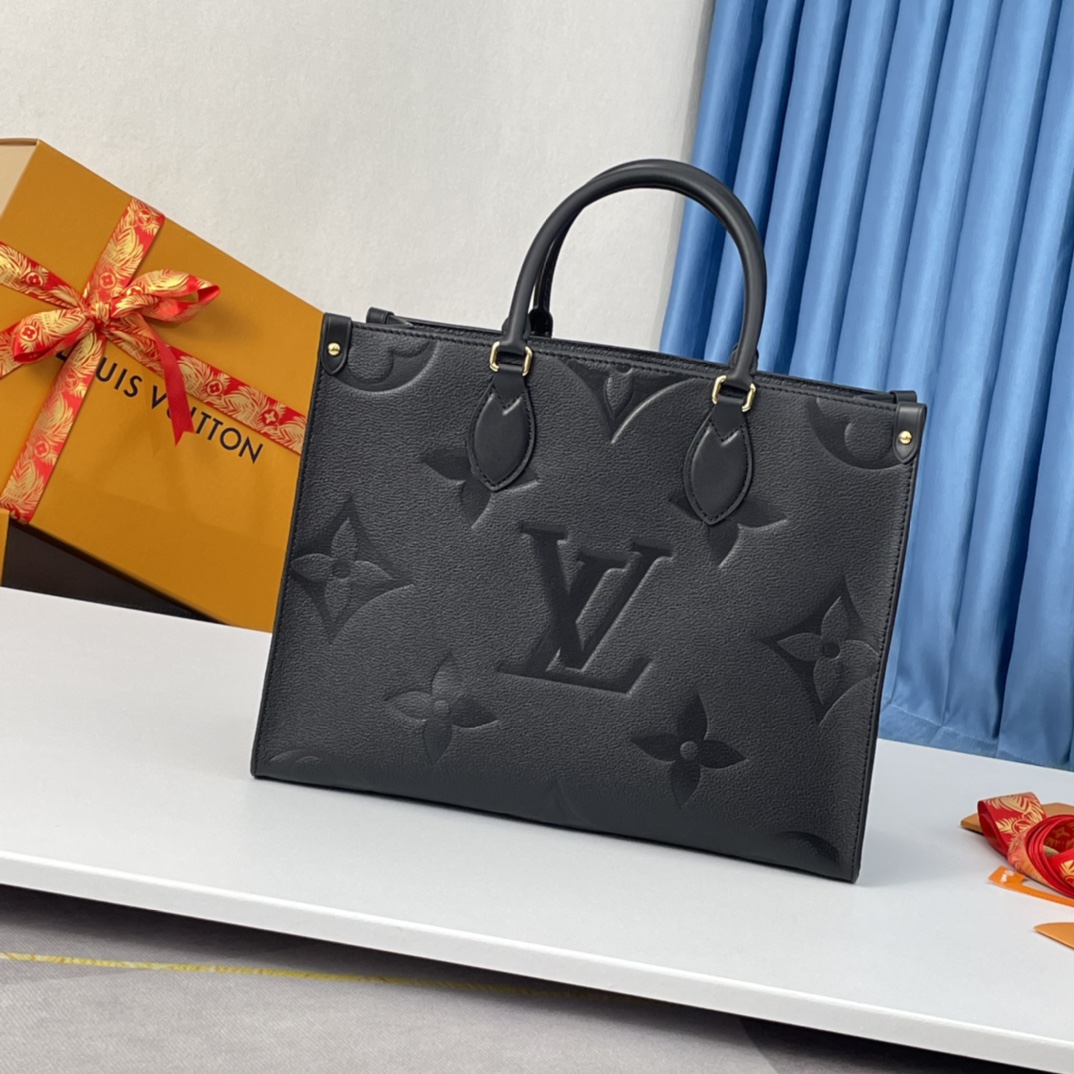 ルイ・ヴィトン「Louis Vuitton」ONTHEGO MM モノグラム エンプレイント トートバッグ