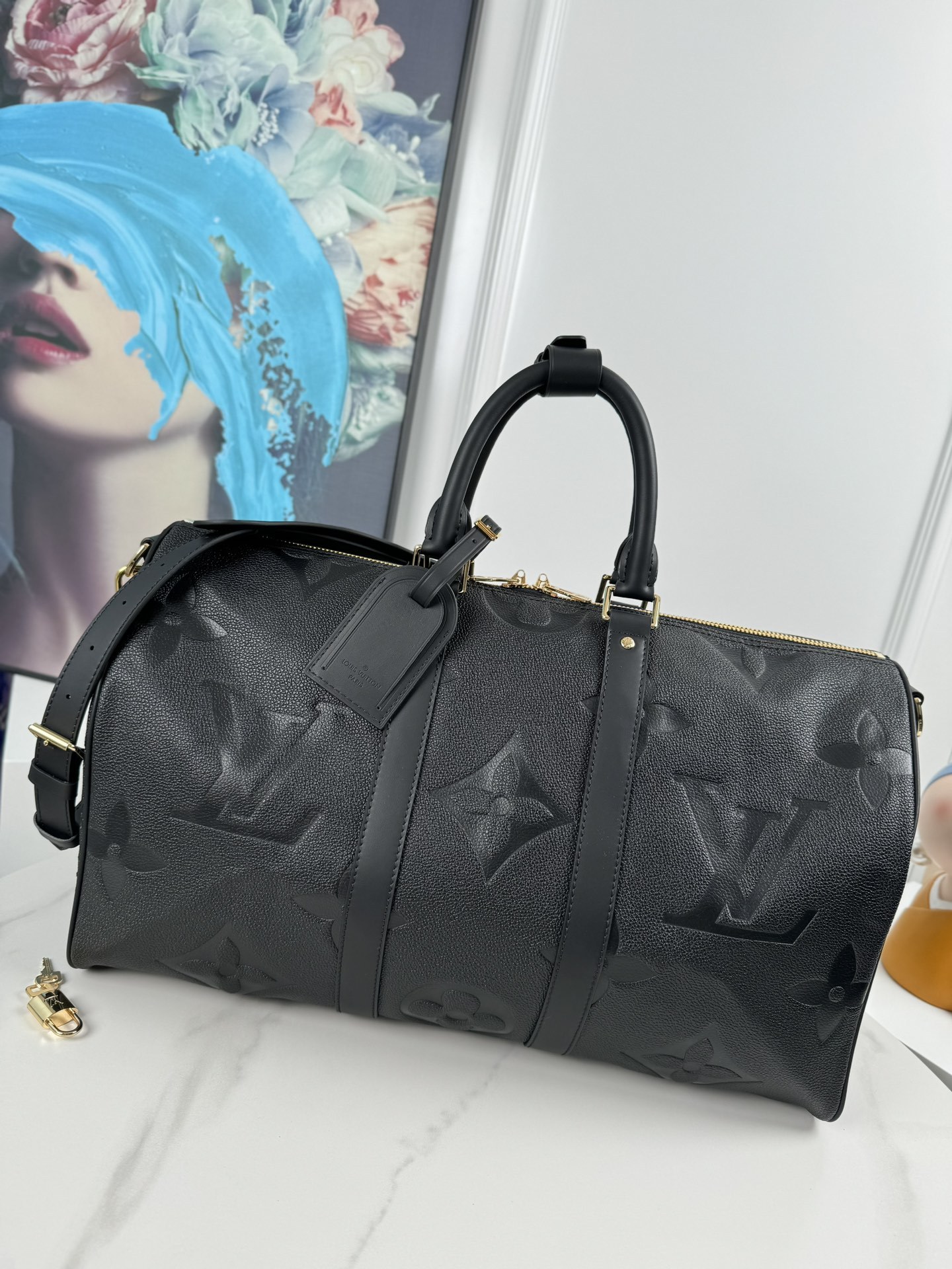 ルイ・ヴィトン「Louis Vuitton」Keepall Bandoulière 45 トラベルバッグ  ‌