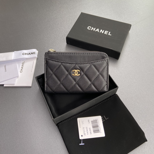 シャネル「Chanel」クラシック ジップアラウンド カードケース
