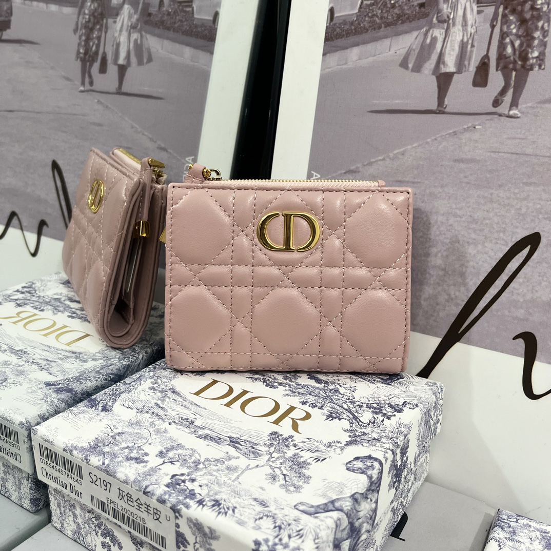 ディオール「Dior」30モンターニュ ダリア ウォレット ラムスキン
