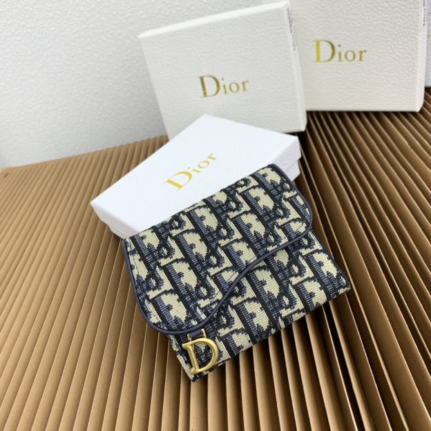 ディオール「Dior」サドル ロータス ウォレット オブリーク プリント