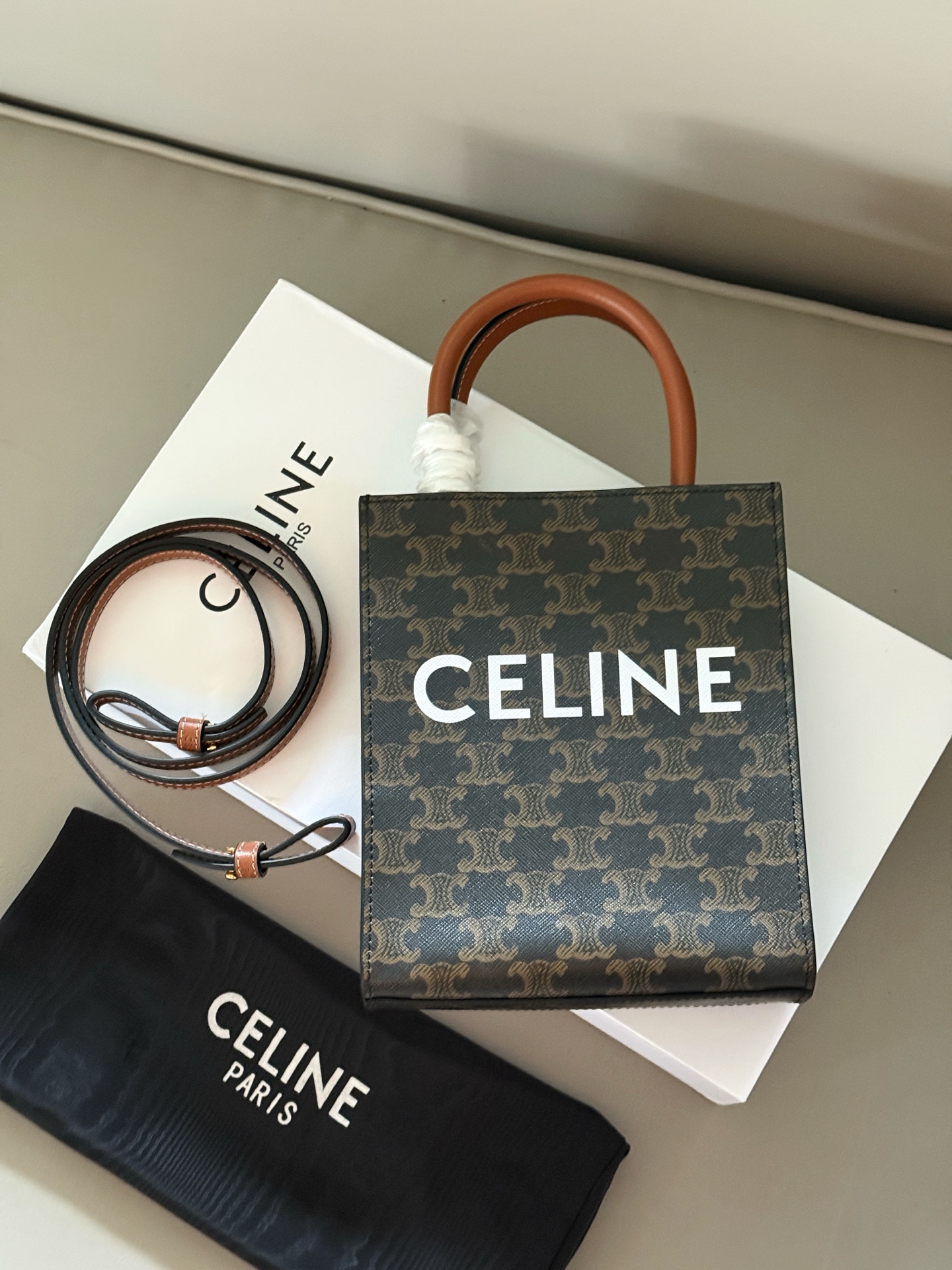 セリーヌ「Celine」ミニ トートバッグ