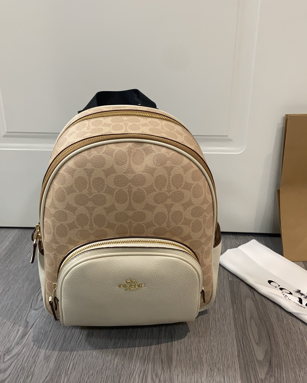 コーチ「Coach」COURT デニム&レザー バックパック