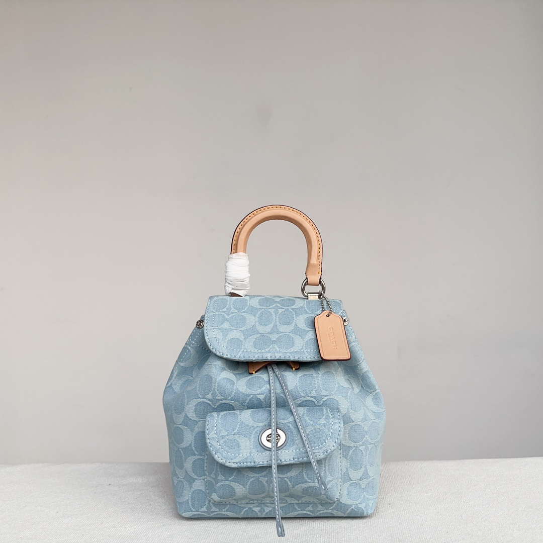 コーチ「Coach」Chambray デニム ミニバックパック