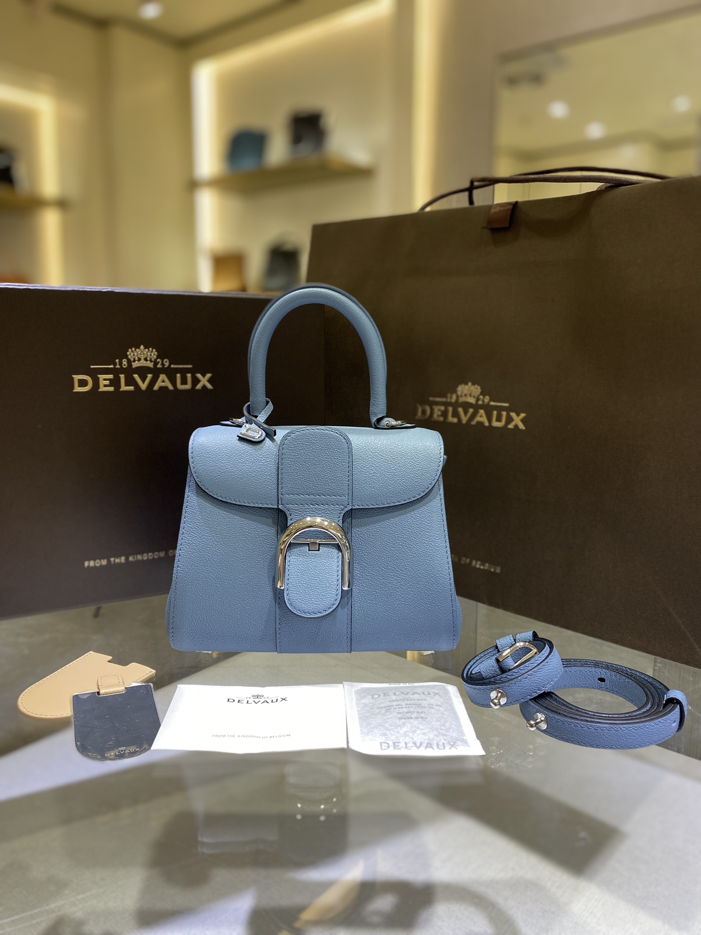 デルヴォー「Delvaux」Brillant Mini Pacific ショルダーバッグ