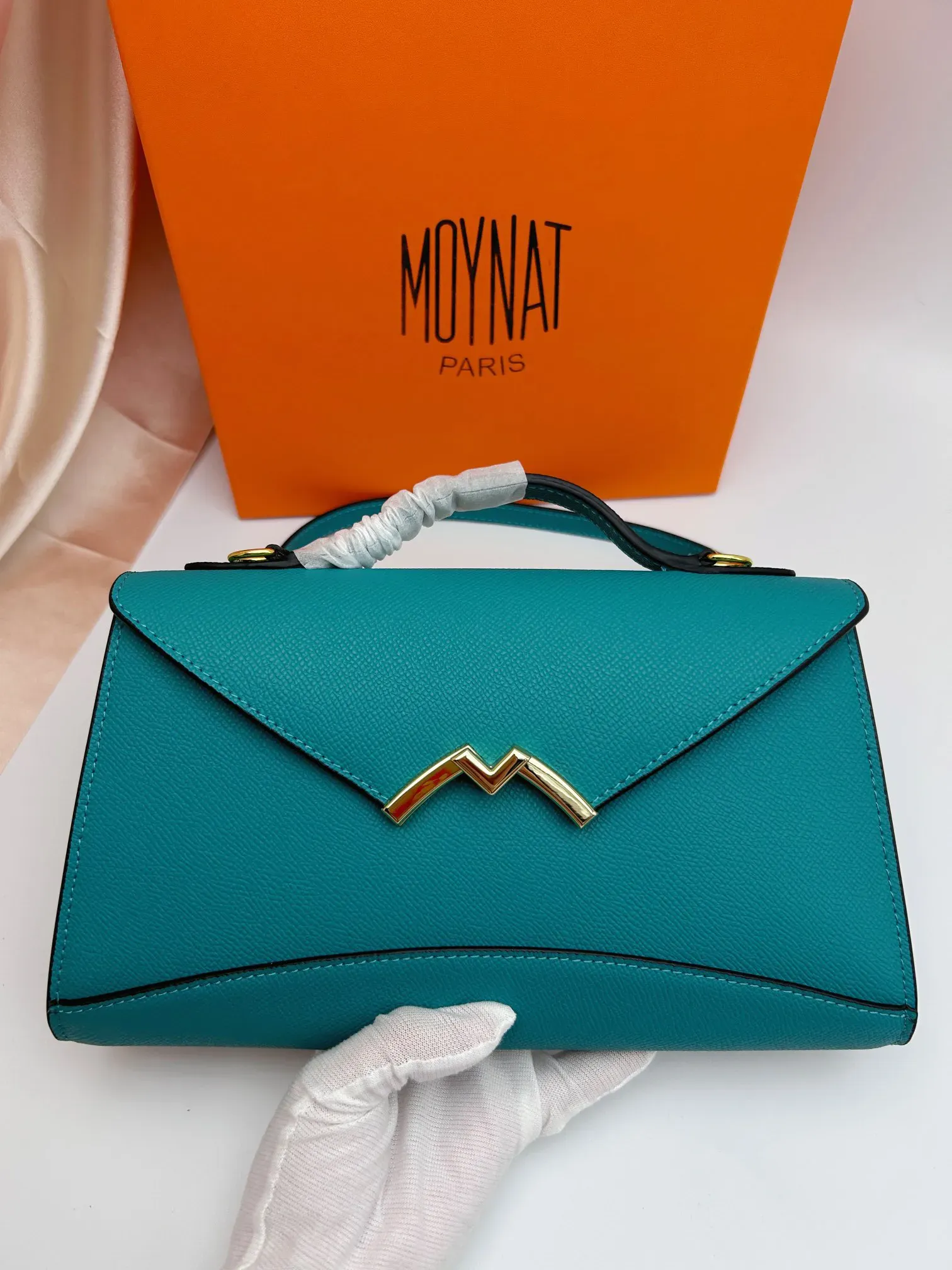 モイナ「Moynat」Réjane レザートートバッグ