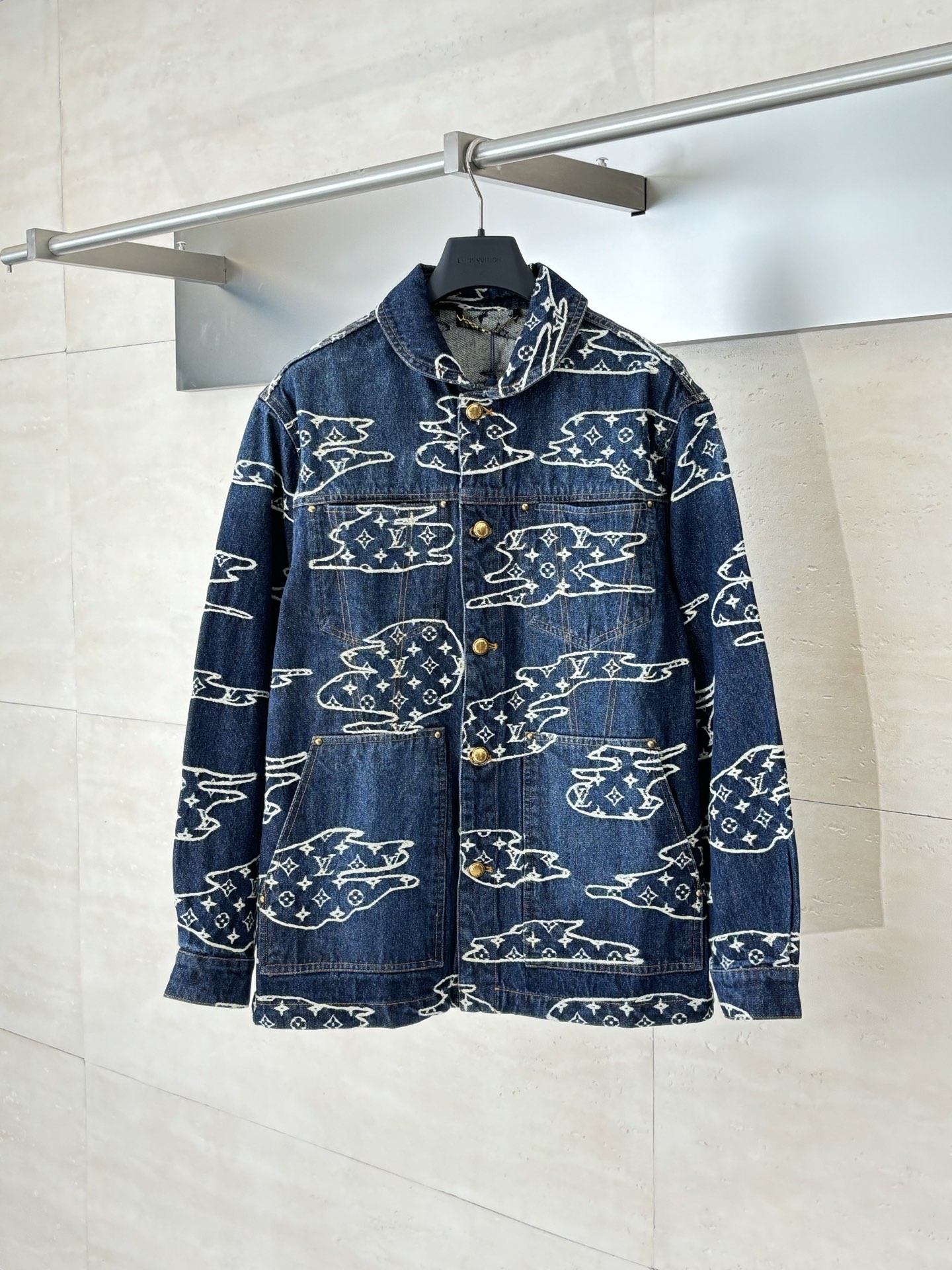 ルイ・ヴィトン「Louis Vuitton」SS25 クラウドジャカード デニムジャケット
