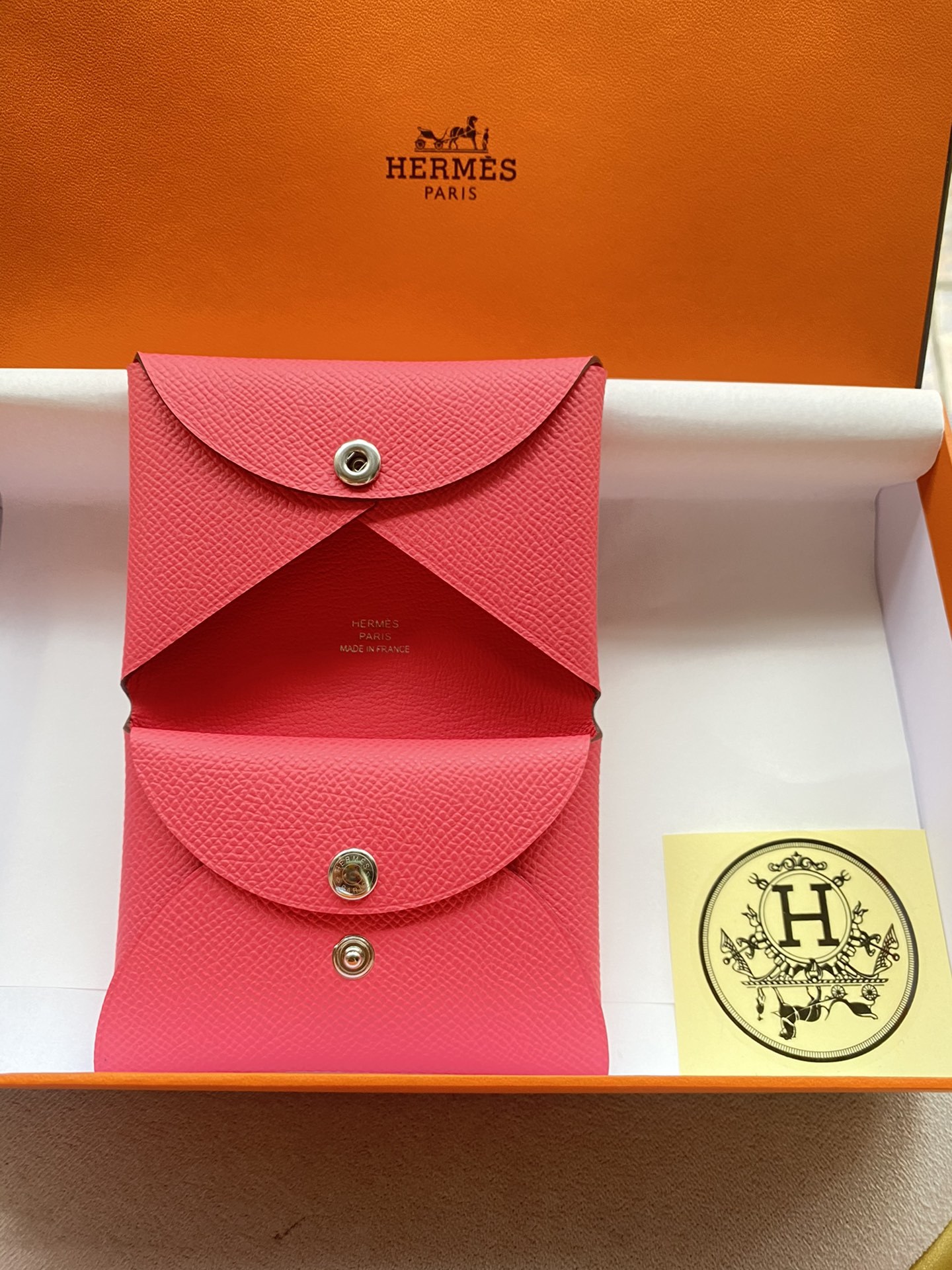 エルメス「Hermès」Calvi Duoショートカードケース