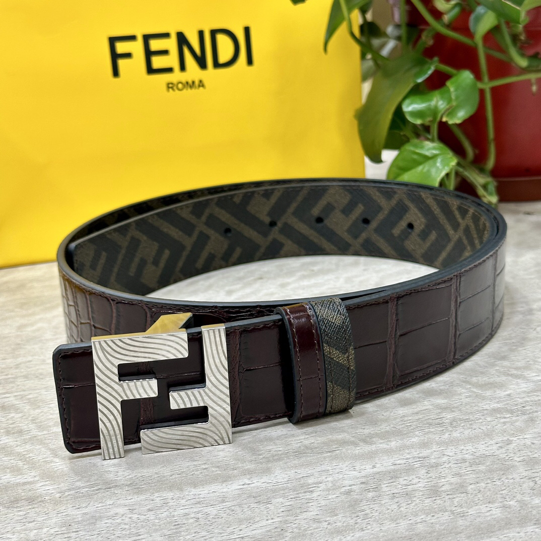 フェンディ「Fendi」FF ベルト - リバーシブル フックベルト