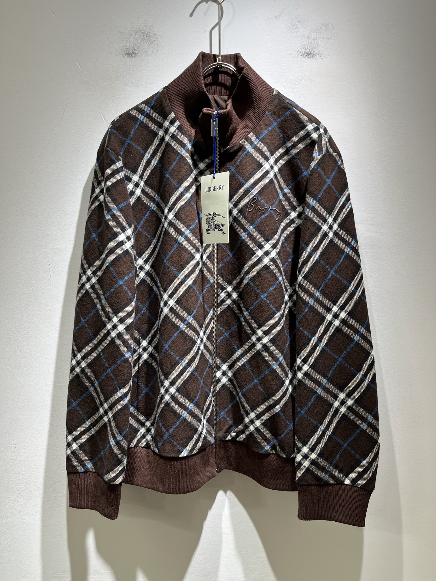 バーバリー「Burberry」 25FW レザー トラック ジャケット