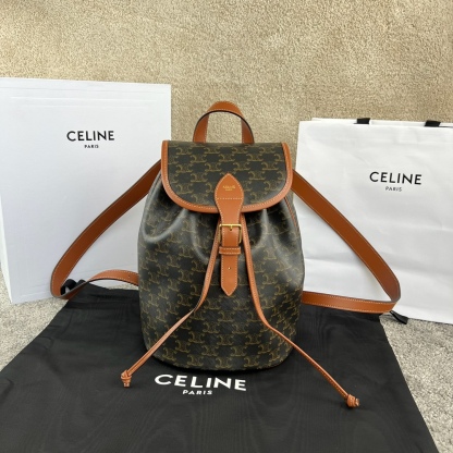 セリーヌ「Celine」FOLCO TRIOMPHE CANVASバックパック