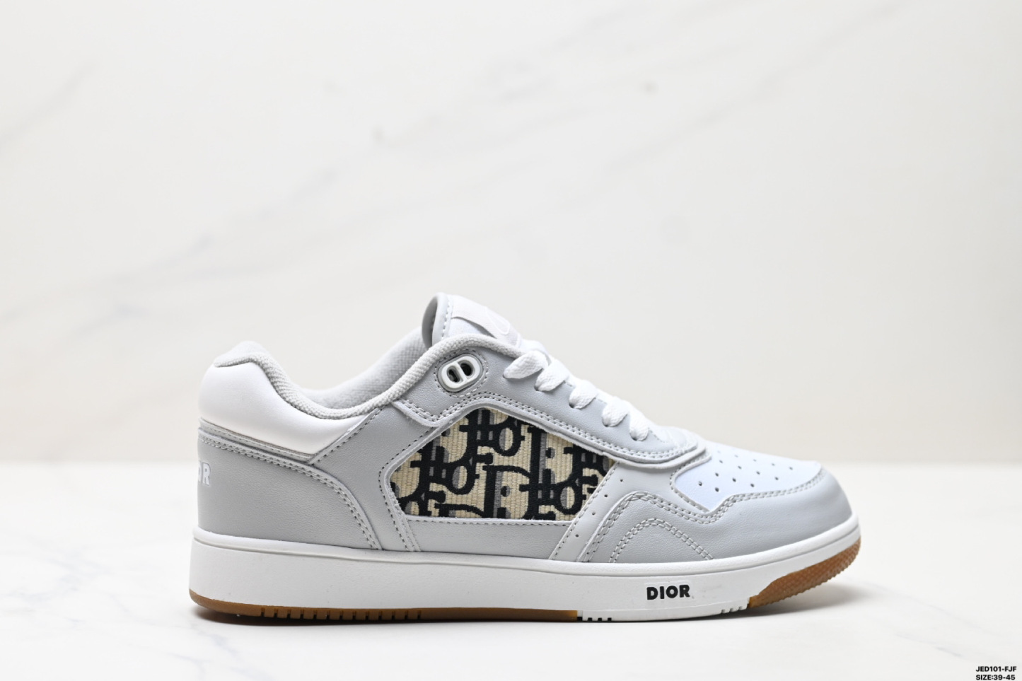 ディオール「Dior」  B27 レザー＆メッシュ カジュアル スニーカー