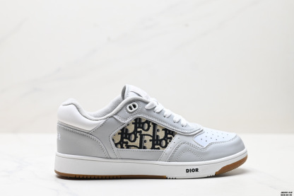 ディオール「Dior」  B27 レザー＆メッシュ カジュアル スニーカー