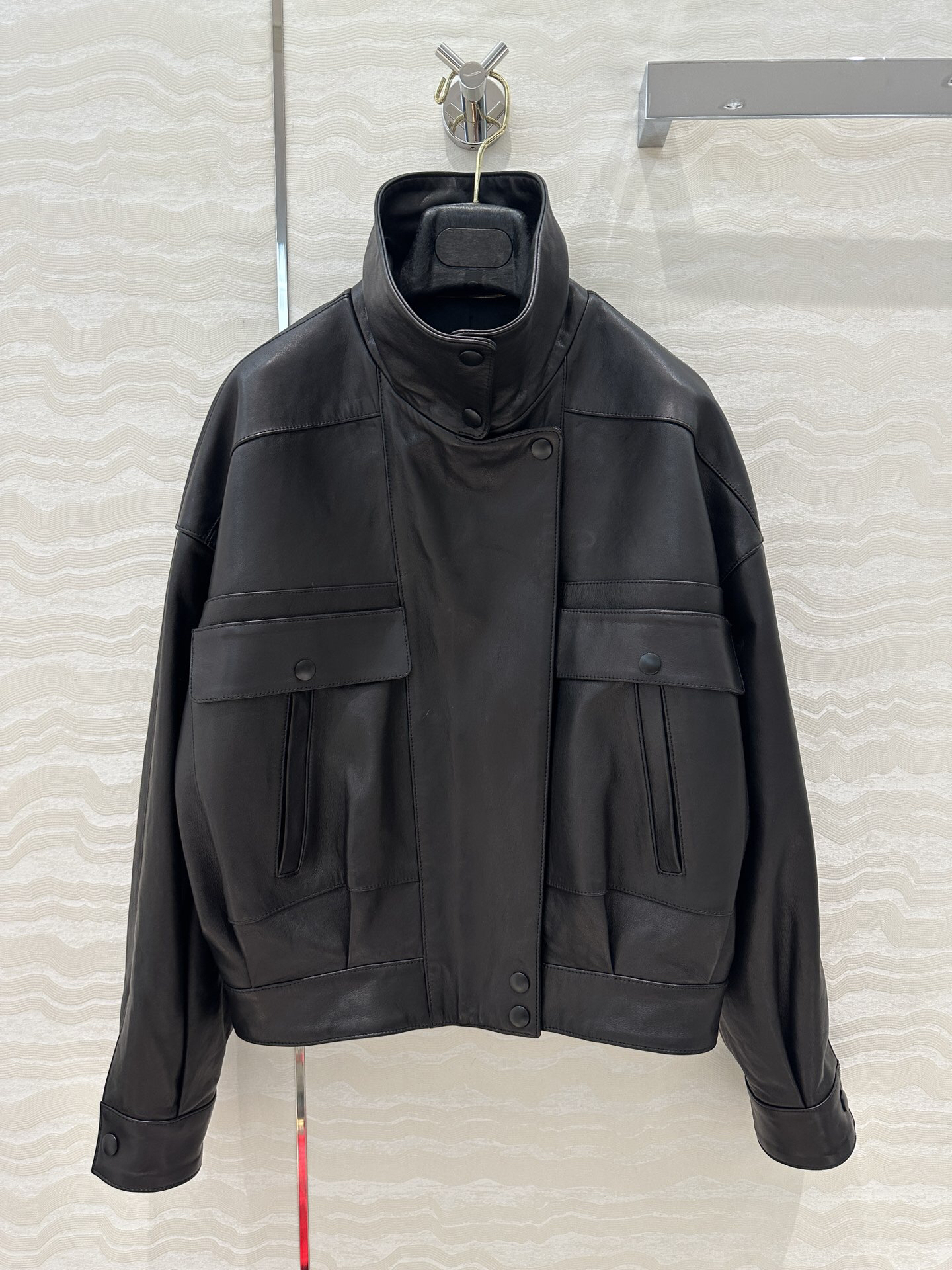 サンローラン「Saint Laurent」 Laurent ラムレザー モトジャケット