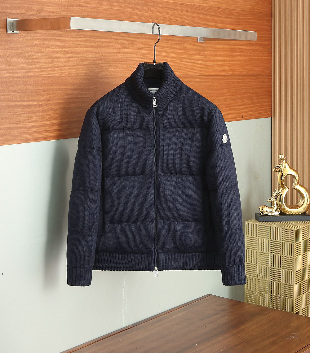 モンクレール「Moncler」2025年秋冬新作 ウールニットパネル ダウンジャケット