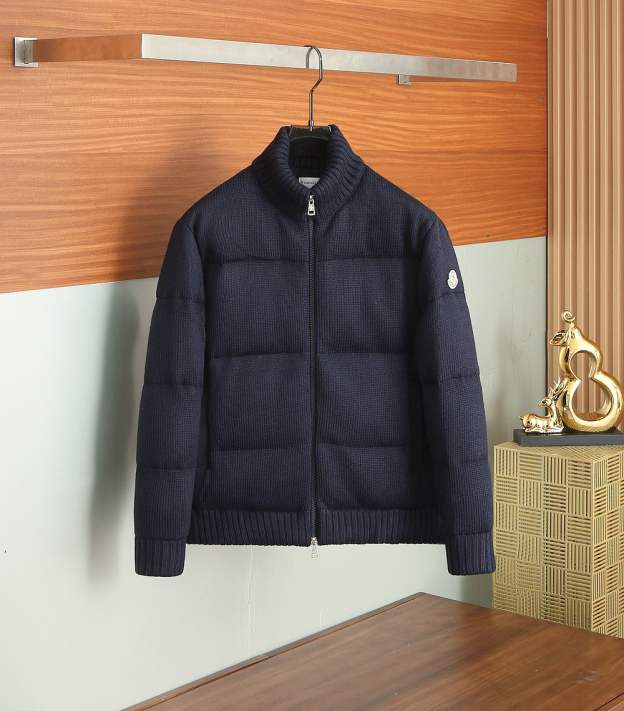 モンクレール「Moncler」2025年秋冬新作 ウールニットパネル ダウンジャケット