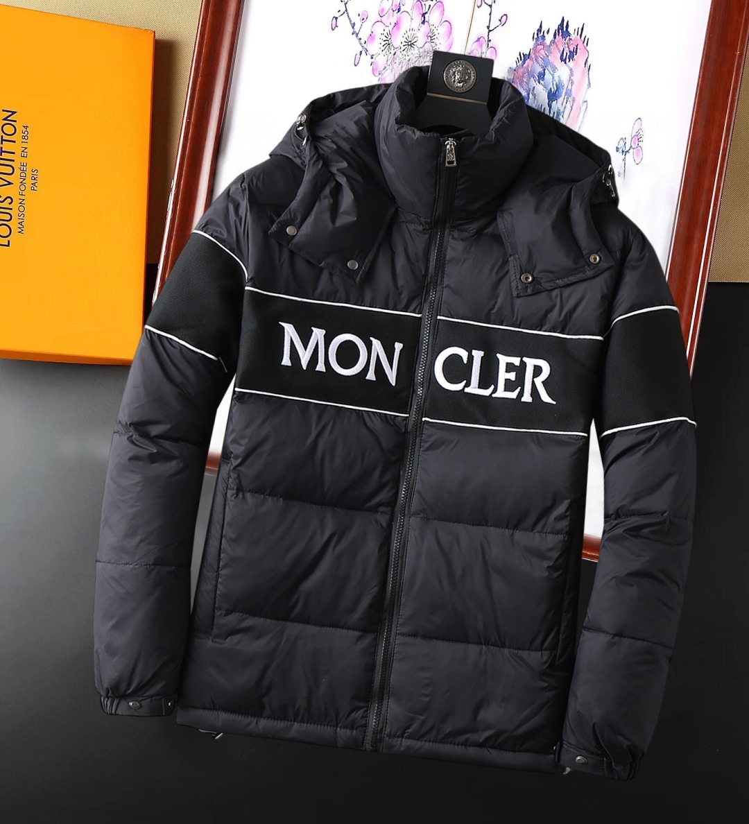 モンクレール「Moncler」カラーブロック ダウンジャケット