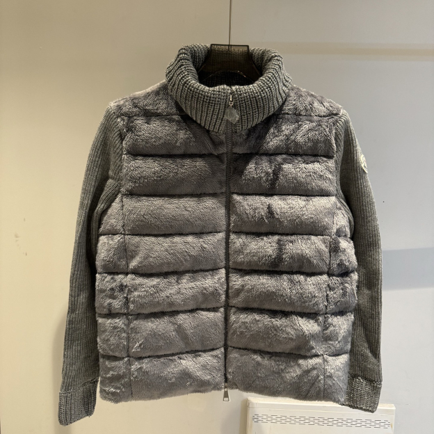 モンクレール「Moncler」パネルジップアップ ダウンジャケット