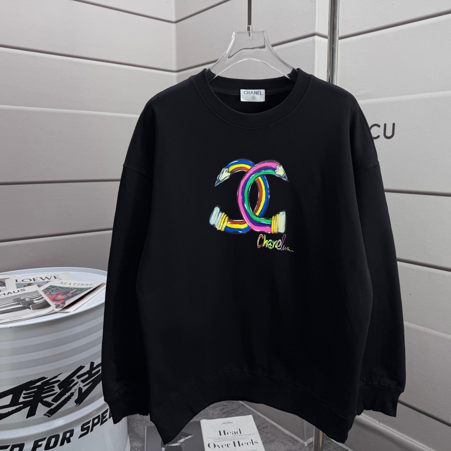 シャネル「Chanel」ロゴプリント スウェットシャツ