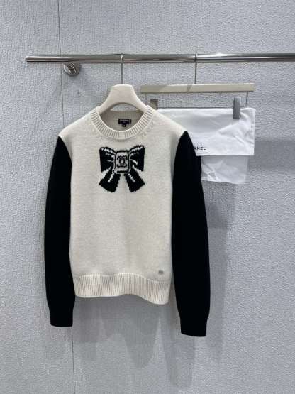 シャネル「Chanel」ダブルC リボン ニット セーター