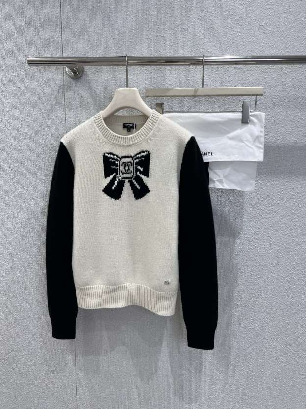 シャネル「Chanel」ダブルC リボン ニット セーター