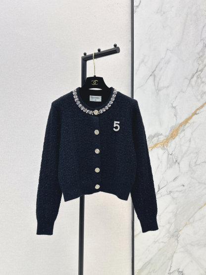 シャネル「Chanel」スパングラス ニット カーディガン