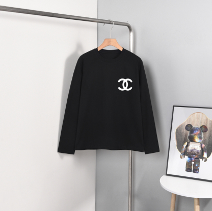 シャネル「Chanel」ロゴ プリント クルーネック スウェット