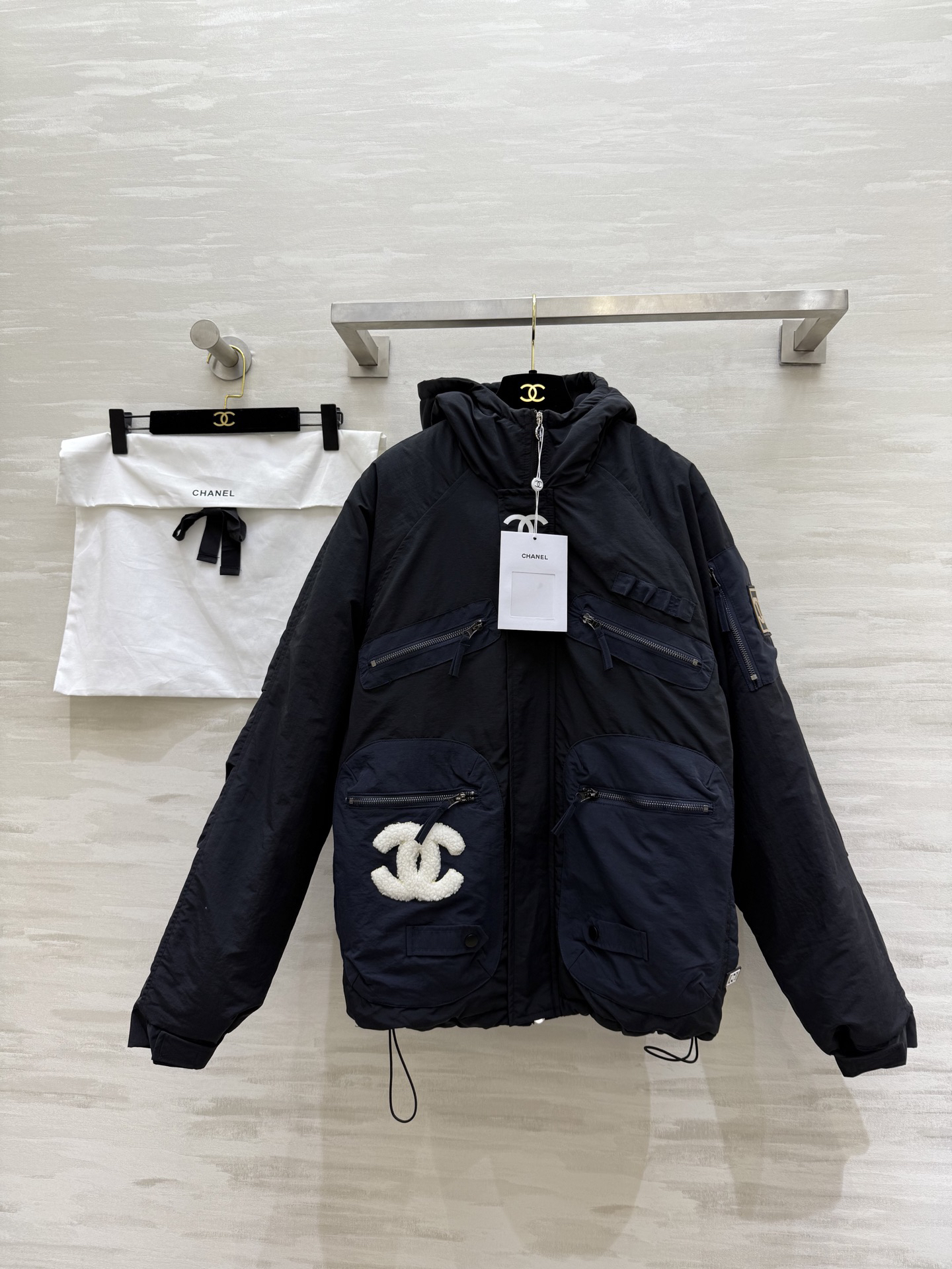 シャネル「Chanel」ヴィンテージ フード付き キルトド コート