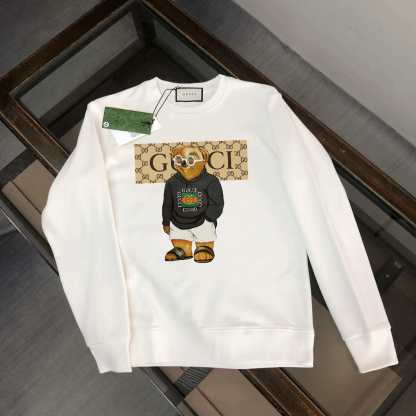 グッチ「Gucci」ユニセックス デジタルプリント ラウンドネック スウェットシャツ