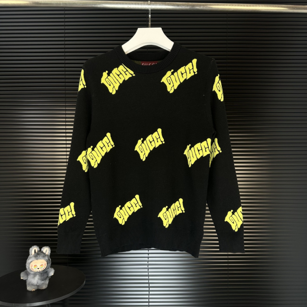 グッチ「Gucci」シグネチャー ジャカード クルーネック セーター