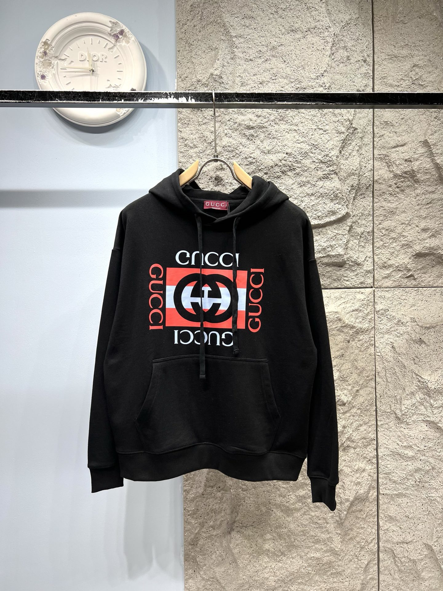 グッチ「Gucci」ロゴプリント パーカー
