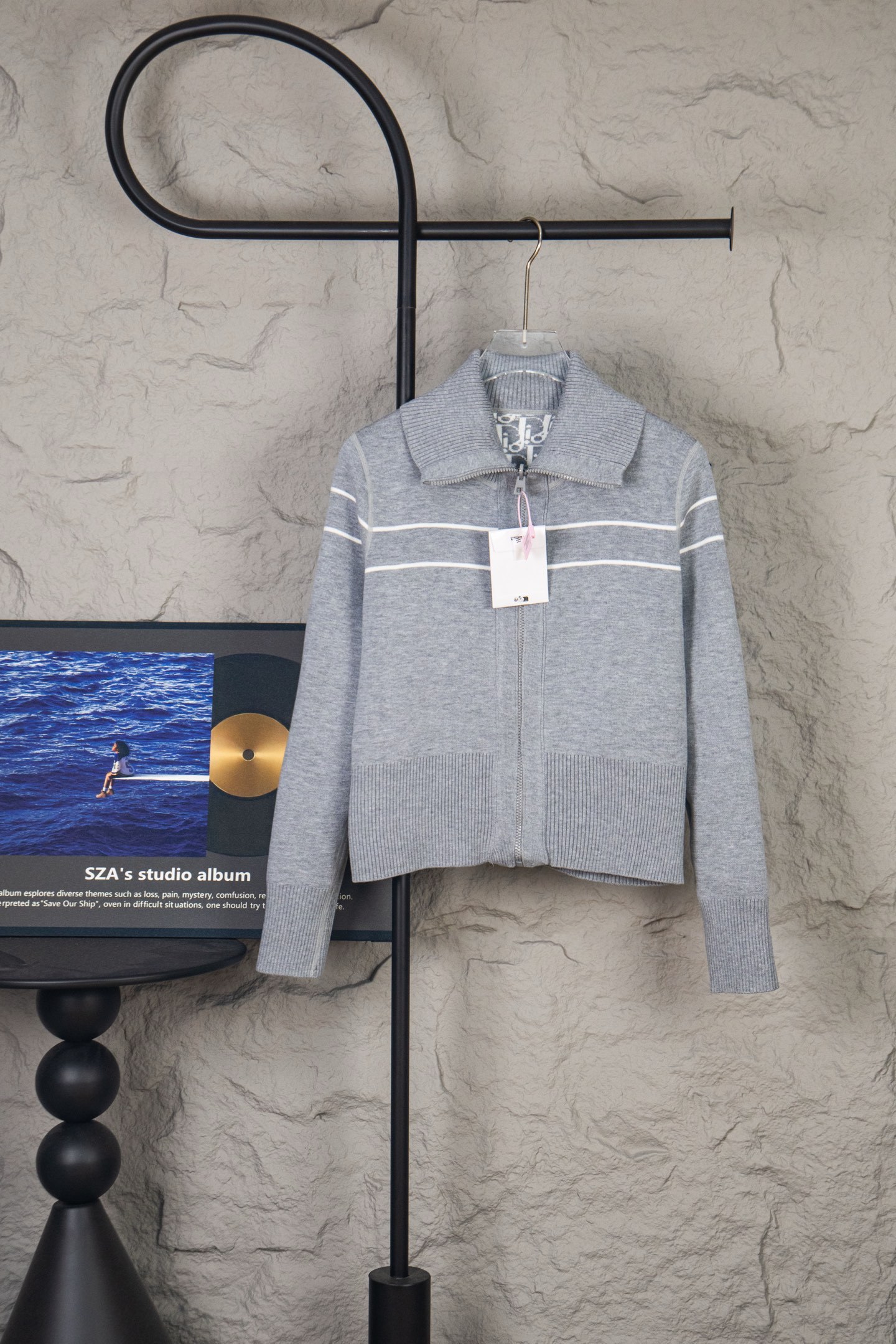 ディオール「Dior」リバーシブル カシミヤ モノグラム プルオーバー