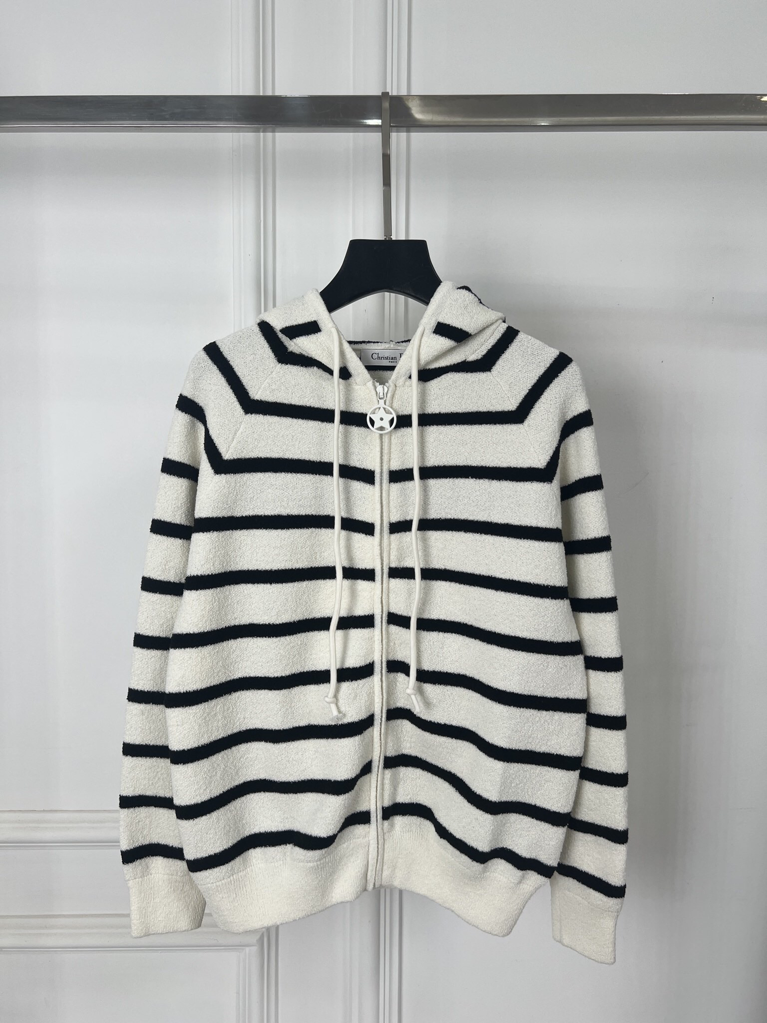 ディオール「Dior」フード付きジップニットカーディガン