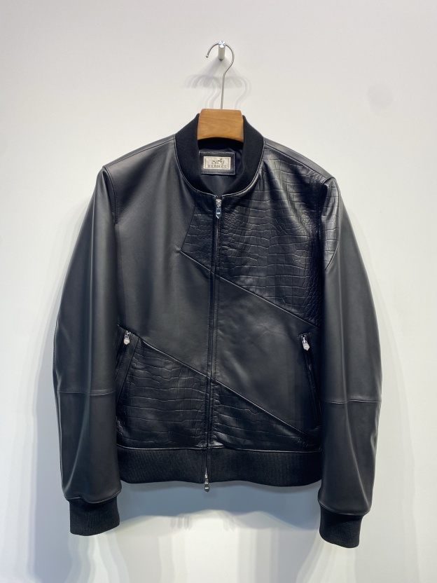 エルメス「Hermès」グレネ カルフスキン ボンバー ジャケット