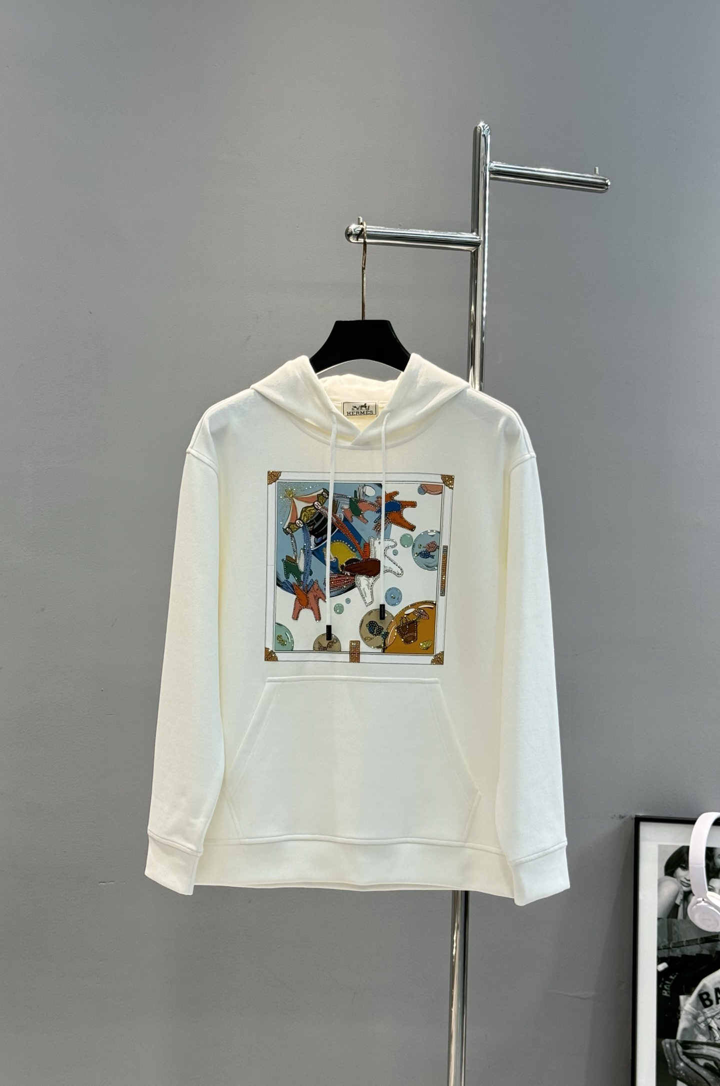 エルメス「Hermès」グラフィティ プリント フーディー