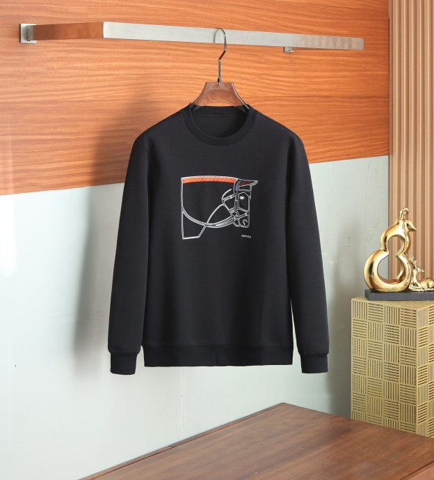 エルメス「Hermès」パズル エクエストレ メンズ クルーネック スウェットシャツ