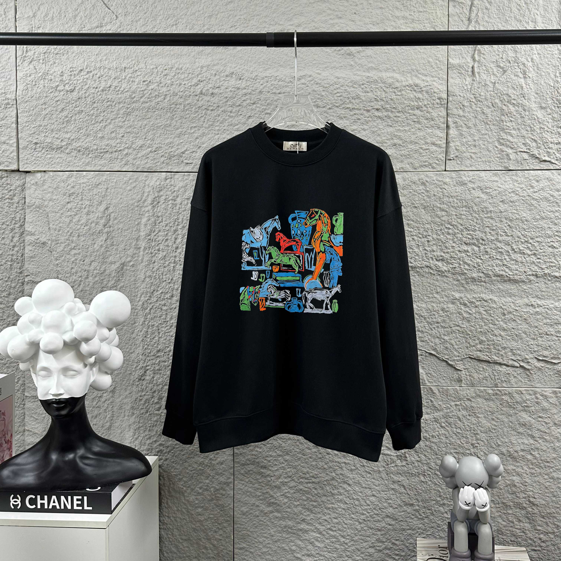 エルメス「Hermès」クラシック クルーネック スウェットシャツ