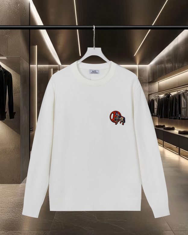 エルメス「Hermès」エンブレム ロゴ ロングスリーブ ニット