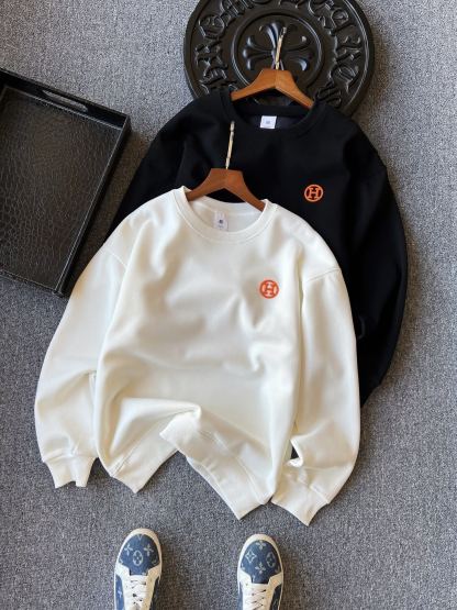 エルメス「Hermès」 オーリー フリース 裏起毛 スウェットシャツ