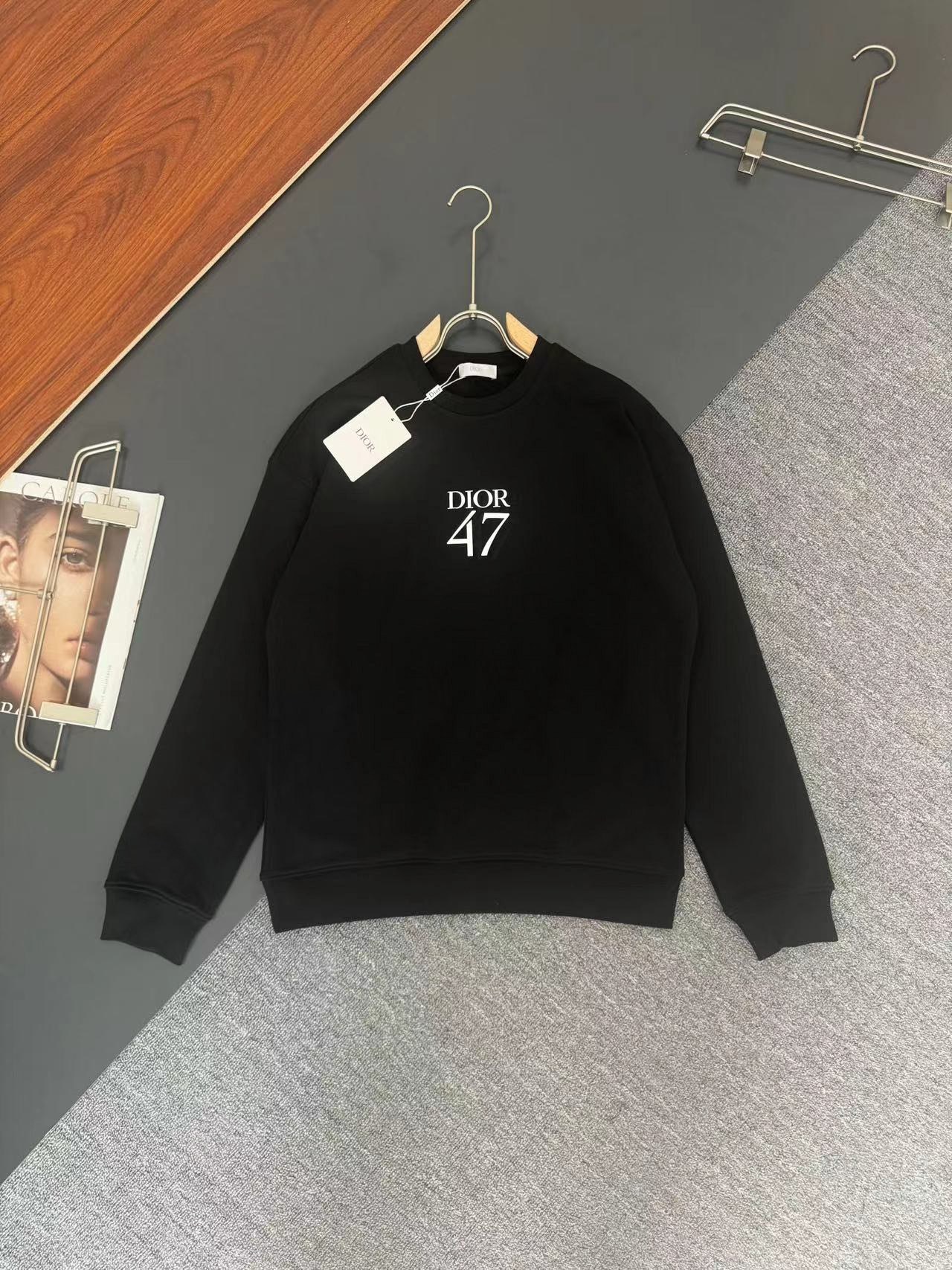 ディオール「Dior」エンブレム ロゴ プルオーバー スウェットシャツ 