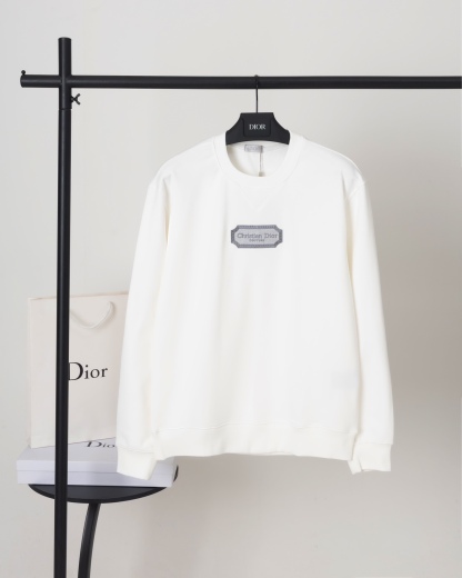 ディオール「Dior」シグネチャー シルバー エンブレム スウェットシャツ